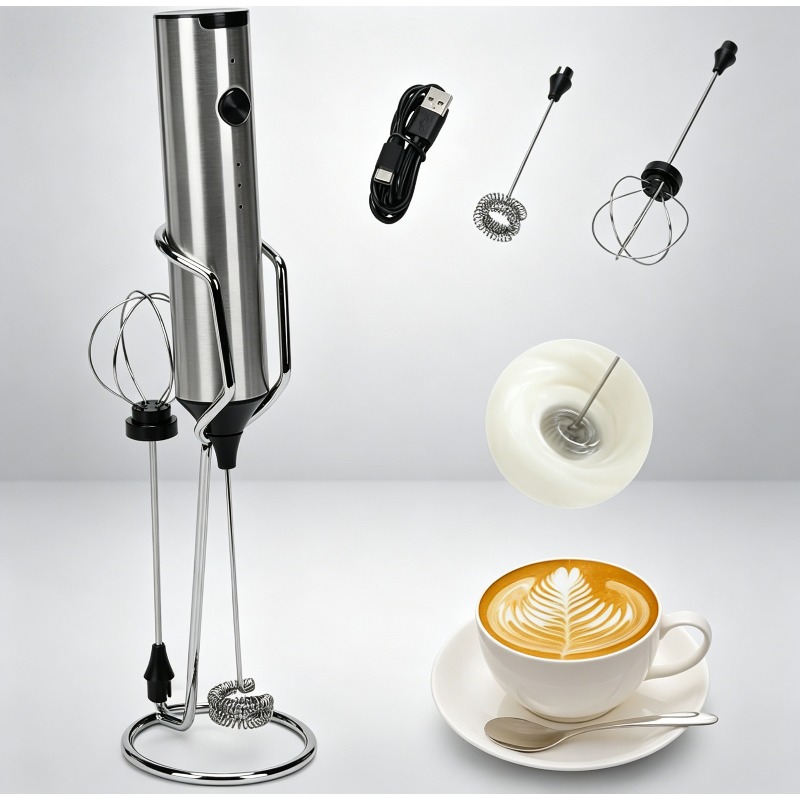 Portable Blender Usb Rechargeable - เครื่องตีฟองนมไฟฟ้าแบบชาร์จได้ ชาร์จผ่าน USB เครื่องตีฟองนมขนาดเล็ก เครื่องปั่นแบบพกพา เครื่องปั่นสำหรับทำอาหารในครัว
