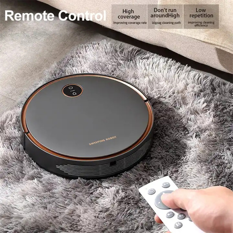 Small Appliances - หุ่นยนต์ดูดฝุ่นอัจฉริยะ ชาร์จไฟอัตโนมัติ 2-in-1 กวาดและถูพื้น เครื่องใช้ไฟฟ้าขนาดเล็กสำหรับบ้าน