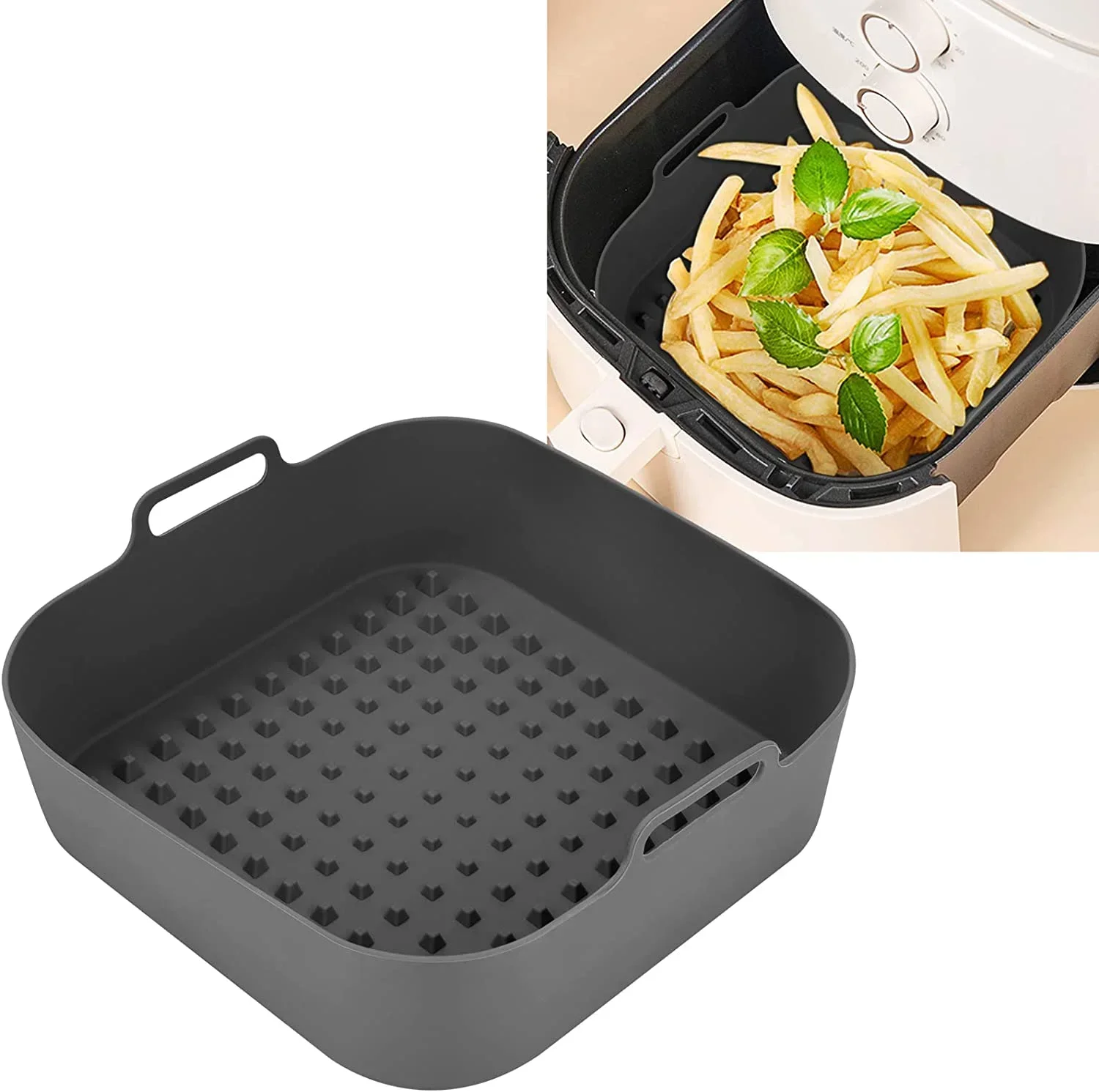 Air Fryerหม้อซิลิโคนซิลิโคนหนา - Air Fryer Silicone Pot Liner บทวิจารณ์และราคา