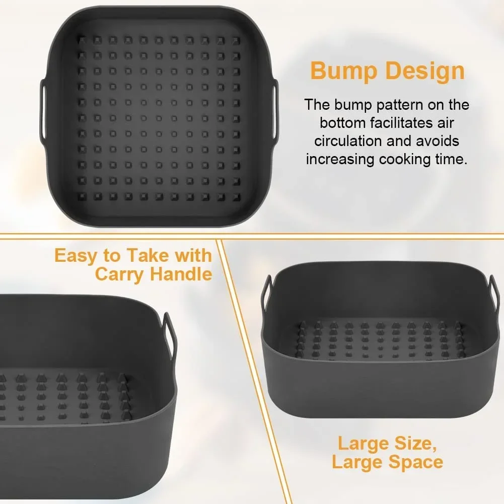 Air Fryerหม้อซิลิโคนซิลิโคนหนา - Air Fryer Silicone Pot Liner บทวิจารณ์และราคา