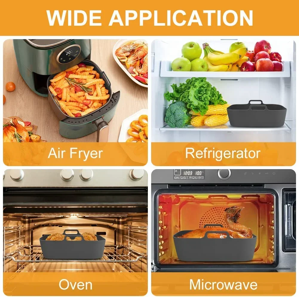 Air Fryerหม้อซิลิโคนซิลิโคนหนา - Air Fryer Silicone Pot Liner บทวิจารณ์และราคา