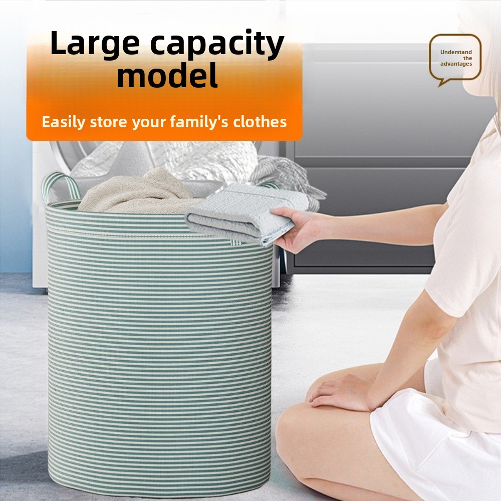 ตะกร้าซักผ้าแบบพับได้ ผ้าฝ้ายแ - Laundry บทวิจารณ์และราคา