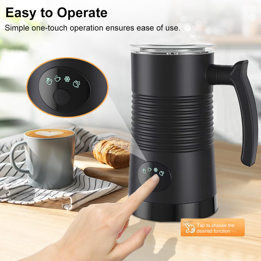 Frotherนมไฟฟ้าเครื่องโฟมนมสําห - Electric Milk Frother Handheld บทวิจารณ์และราคา