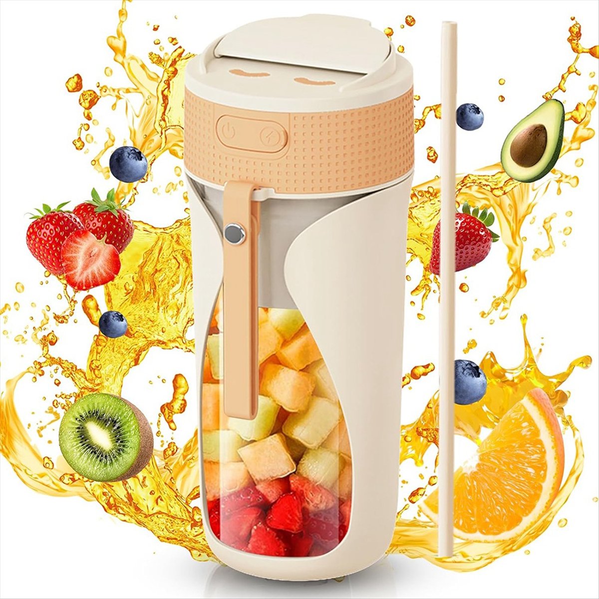 แก้วปั่นแบบพกพา 450 มล. เครื่อ - Portable Blender Usb Rechargeable บทวิจารณ์และราคา